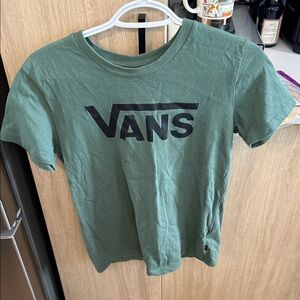 Vans Forest Green Tee with Black Logo